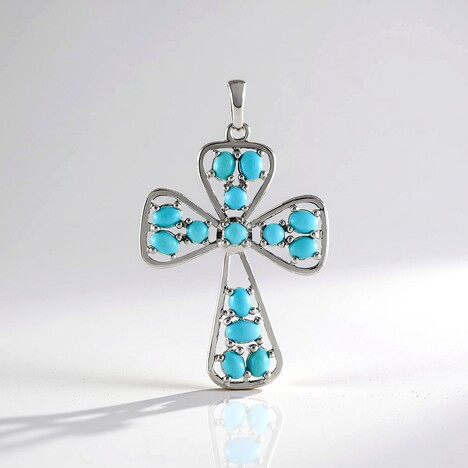 Pendentif en argent et Turquoise Sleeping Beauty