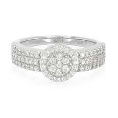 Zilveren ring met zirkonen