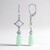 Orecchini in argento con Calcedonio Verde (KM by Juwelo)