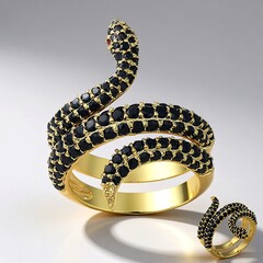 Anello in argento con Zaffiro Nero (Adela Silber)