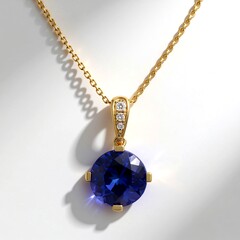 Collana in oro con Tanzanite AAA