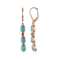 Orecchini in argento con Turchese Sleeping Beauty (KM by Juwelo)