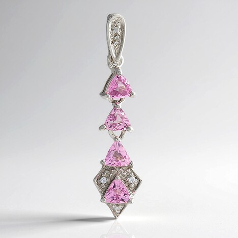 Ciondolo in argento con Tormalina Rosa Cuprian