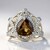 Anello in argento con Quarzo Fumè