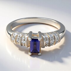 Anello in argento con Iolite Orissa