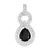 Ciondolo in argento con Spinello Nero