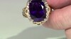 Zilveren ring met een amethist (Gems en Vogue)