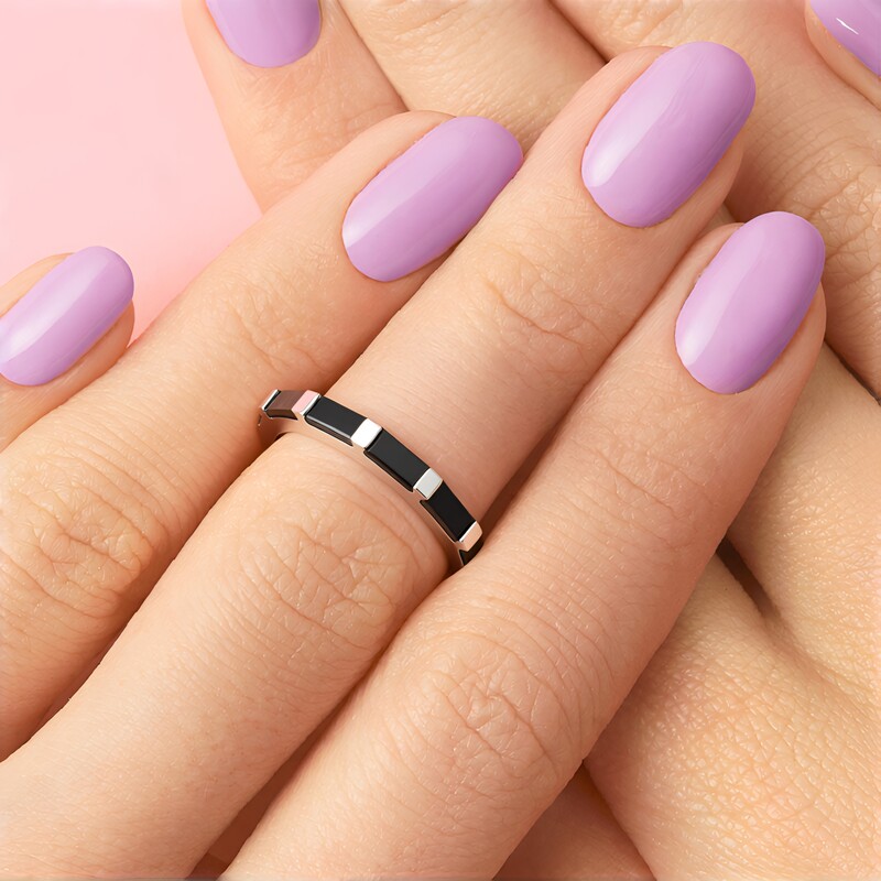 Schwarzer Diamant-Goldring