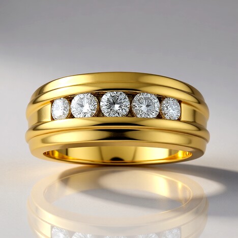 Anello in oro con Diamante IF (D) (Annette)