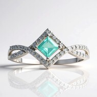 14K Brazilian Paraiba Tourmaline Gold Ring (AMAYANI)