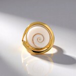 Anello in argento con Occhio di Shiva (Bali Barong)