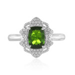 Russian Diopside Silver Ring