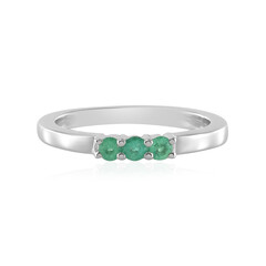 Anello in argento con Smeraldo Etiope