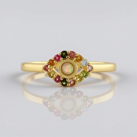 Bague en argent et Opale Welo