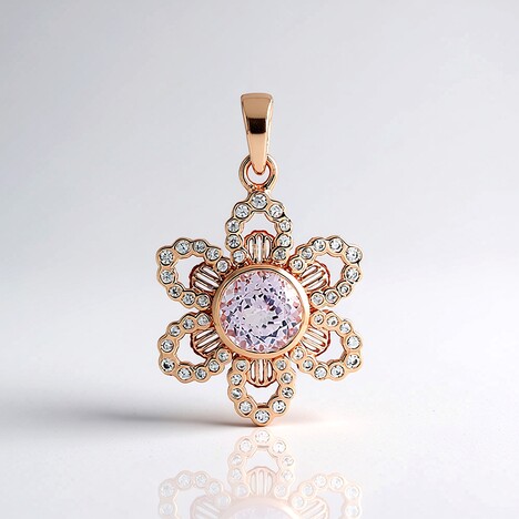 Pendentif en argent et Kunzite (SAELOCANA)