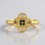 Anello in argento con Diamante Blu I3