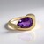 Anello in oro con Ametista Siberiana (de Melo Gold)