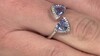 Bague en argent et Tanzanite non chauffée