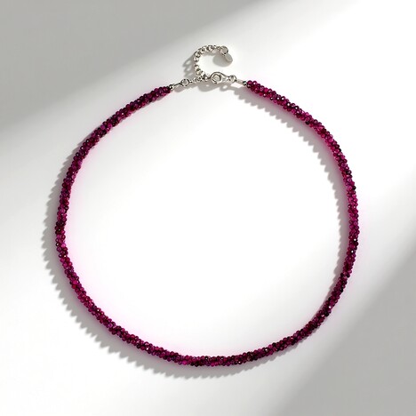 Collana in argento con Rubino Mozambico