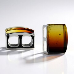 Ciondolo in argento con Ambra Baltica (MONOSONO COLLECTION)