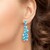 Pendientes en plata con Turquesa bella durmiente (Dallas Prince Designs)