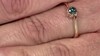 Gouden ring met een I2 Blauwe Diamant (SUHANA)