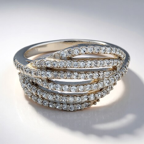 Bague en argent et Zircon