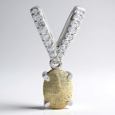 Ciondolo in argento con Labradorite