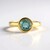 Anello in argento con Fluorite Blu Caraibico