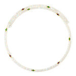 Collar al cuello en acero con Ópalo de Welo (Riya)