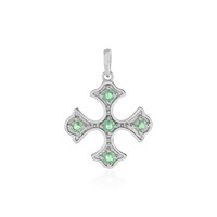 Ciondolo in argento con Cianite Menta