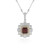 Collier en argent et Grenat d'Inde (Dallas Prince Designs)
