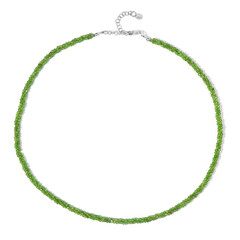 Collar en plata con Diópsido de Rusia