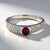 Anello in argento con Rodolite