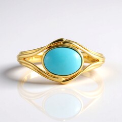 Anello in argento con Turchese Sleeping Beauty (Faszination Türkis)