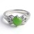 Anello in argento con Crisoprasio Imperiale