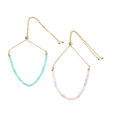 Brazalete en plata con Berilo fantasía