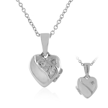 Collier en argent et Topaze blanche