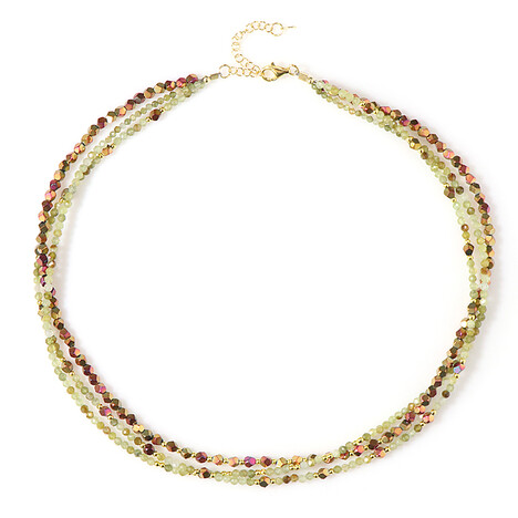 Edelstein-Silberhalskette (Riya)