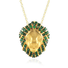 Collana in argento con Smeraldo Zambia (Gems en Vogue)