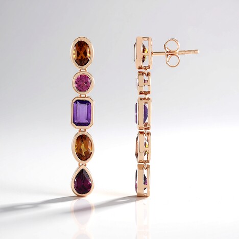 Orecchini in argento con Granato Essonite (KM by Juwelo)