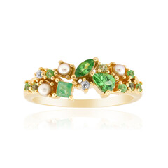 Bague en argent et Tsavorite de Tanzanie