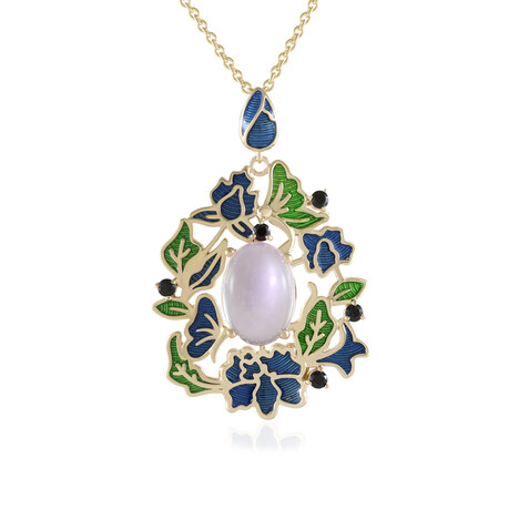 Collana in argento con Quarzo Rosa (Adela Silber)