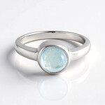Anello in argento con Acquamarina Ofiki
