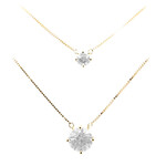 Collar en oro con Zircón (de Melo Gold)