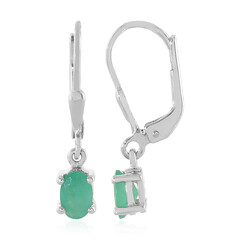Socoto-Smaragd-Silberohrringe