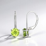 Orecchini in argento con Peridoto