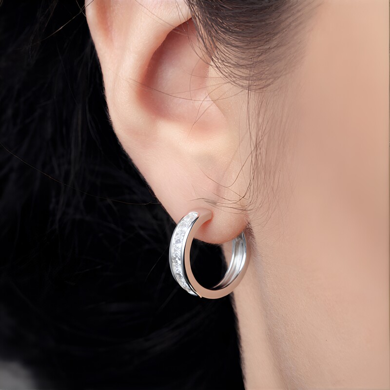 Orecchini in argento con Danburite