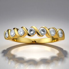 Anello in oro con Diamante SI1 (G) (Annette)
