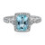 Anello in oro con Acquamarina Brasiliana AAA (AMAYANI)